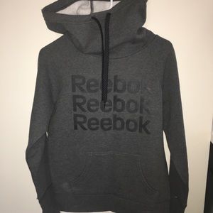 Reebok slim charcoal hoodie.